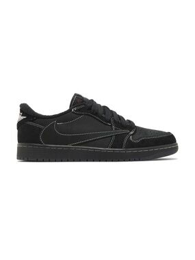 Nike Men's Black Low-Top Sneakers with White Stitching